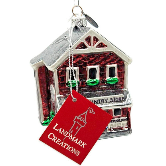 Landmark Creations The 1856 Country Store Hand Painted European Glass Ornament - Picture 3 of 16